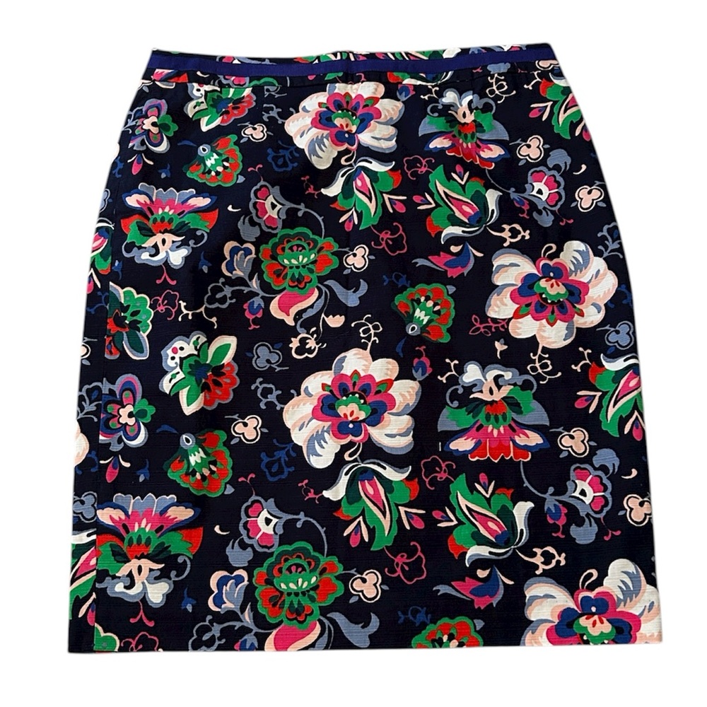 Boden Modern Pencil Skirt. Size 10R. Navy blue with Floral design. New with tags - Picture 1 of 6